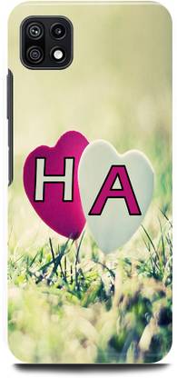 JUGGA Back Cover for SAMSUNG Galaxy A22 5G, H LOVES A NAME,H NAME, A LETTER, ALPHABET,H LOVE A NAME