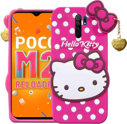 BOZTI Back Cover for POCO M2 Reloaded, Cute Hello Kitty Case
