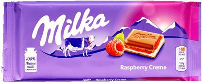 milka Raspberry Creme Imported 100gms Bars