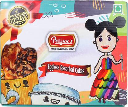 Paljee's Eggless Assorted Cakes (Wheat Flour, Sugar, Palm, Corn Flour, Cocoa,) 100% Veg Assorted Biscuit