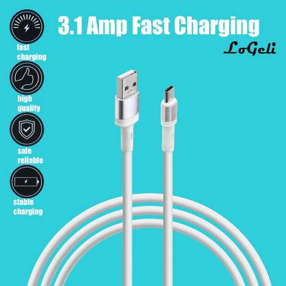 LOGELI Micro USB Cable 1 m LG-07-White-Android-USB-Tei
