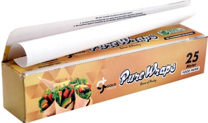 REPISH GOLD TOUCH PURE WRAPS FOOD PAPER 25 METER WITH OIL RESISTANT AND OVEN SAFE Paper Foil