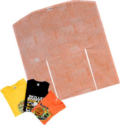PrettyKrafts T shirt Folding Board, T shirt Clothes Folder Laundry Organizer Easy and Fast for Kid and Adult to Fold Clothes ,Medium Size,Jute Orange