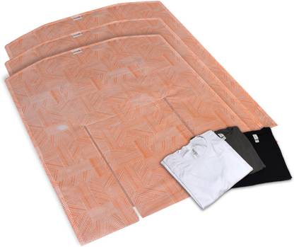 PrettyKrafts T shirt Folding Board, T shirt Clothes Folder Laundry Organizer Easy and Fast for Kid and Adult to Fold Clothes ,(Pack of 3),Large Size,Jute Orange