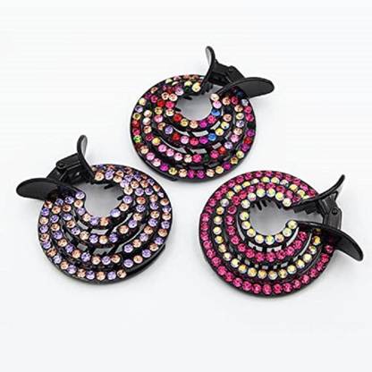 Nulomi Hair Bun Holders partywear stylish elegant hair accessories for girls and women Hair Clip