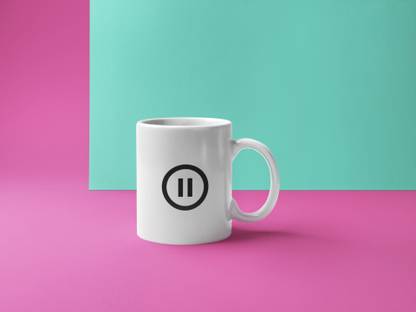 MUGIF PAUSE SYMBOLE MUG Ceramic Coffee Mug