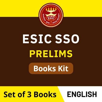 ESIC SSO Prelims Books Kit (English Printed Edition)
