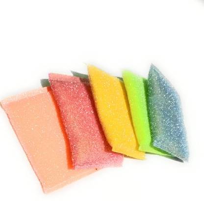 TRADERS XPRESS Kitchen Scrubber Pads for Utensils/Tiles Cleaning Multi Colour Foam Pad Sponge Sponge Wipe, Scrub Pad, Scrub Sponge, Stainless Steel Scrub