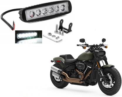 KOZDIKO 6 LED Rectangular Fog Light Bar Spot Beam Light White For Fat Bob 114 Fog Lamp Motorbike LED for Harley Davidson (12 V, 55 W)