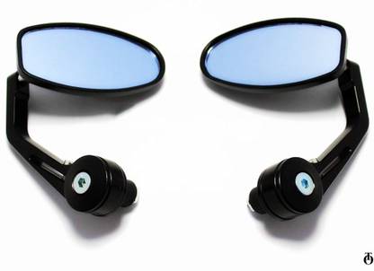 OBEROI'S TRADERS Manual Driver Side, Dual Mirror For KTM, Royal Enfield, Hero, Yamaha Continental GT, Duke 390, Splendor Plus, Universal For Bike