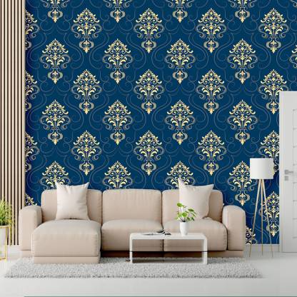We Kreate Decorative Blue Wallpaper