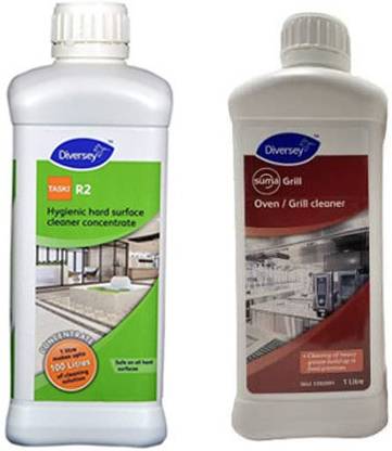 Diversey Taski R2 Floor Cleaner One Liter & Suma Grill Oven/Grill Cleaner One Liter