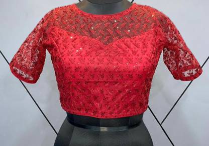 Women Round Neck Half Sleeve Blouse