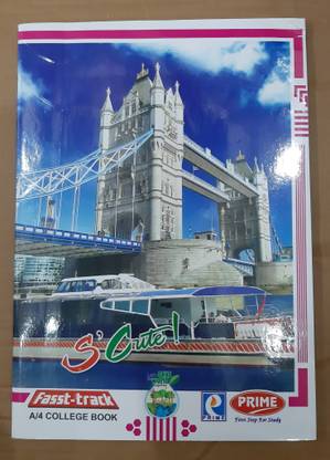 MILLENIUM PRIME COLLEGE BOOK A4 Notebook SINGEL RULED 144 Pages