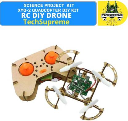 TechSupreme RC Quadcopter 360° Flips Remote Control 2.4G DIY Drone Kit RC Drone Mini Drone Educational Electronic Hobby Kit