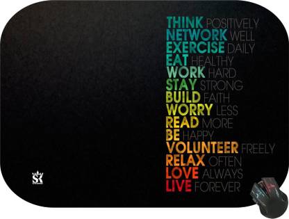 vij MP75 Designer Mouse Pad for Laptop/Computer (9.2 X 7.6 Inches, 12788) Mousepad