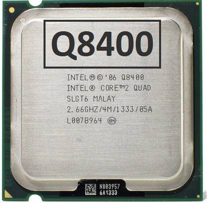 तियासी 2.66 GHz LGA 775 High Quality Q8400 Core 2 Quad 2.66 GHz LGA 775 प्रोसेसर