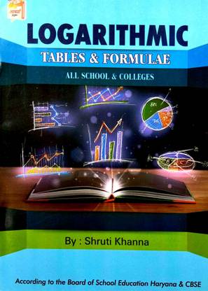 Logarithmic Table & Formulas (All School And College Classes) Pack Of 3 Same Books