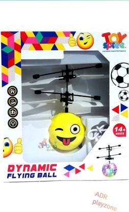 ADR PLAYZONE Flying Emoji Smiley Ball | Gravity Sensor | Rechargeable Flying Ball