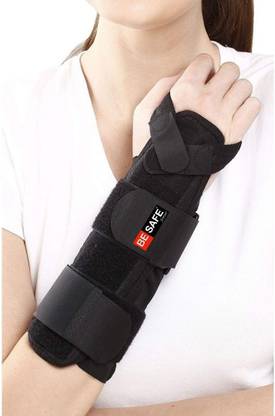 BE SAFE Forever Forearm Splint For Forearm Fractures & Immobilization, L/R Universal Size, Black Splints