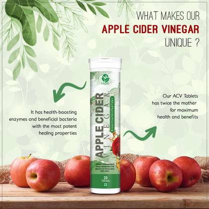 lazal Apple Cider Vinegar Effervescent Tablets For Weight loss & Boost Immunity