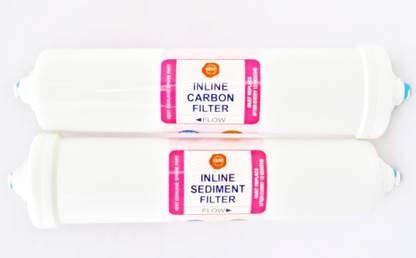 KENT Genuine Spare Inline Sediment Filter and Carbon Filter 8 inch RO+UV +UF +TDS Solid Filter Cartridge