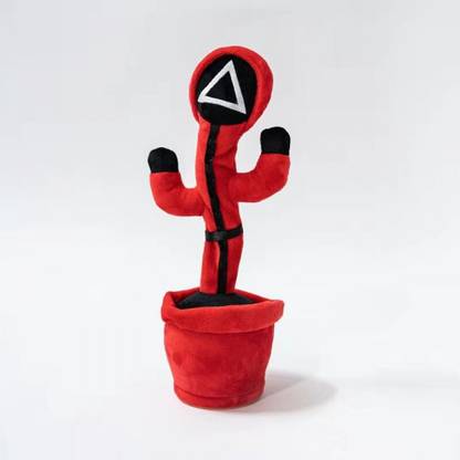 LuvHub SQUID GAME Dancing Cactus Plush Toy Talking and Dancing=P-1=TRIANGLE
