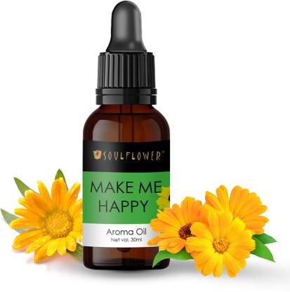 Soulflower Make Me Happy Aroma Oil Make Me Happy Aroma Oil for Home, Aroma Electric Diffuser & Burner