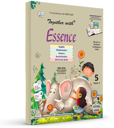 Rachna Sagar Together With Essence English, Mathematics, Science,Social Studies , GK & Life Skills Class 5 Term 1 Book, Activity Learning and Multiple Skill Based Book For Kids