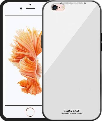 वोस्की Back Cover iPhone SE 2020 Luxurious Toughened Mirror Glass Back Cover Soft Grip TPU Bumper के लिए