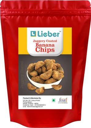 Lieber Kozhikod Traditional Special Jaggery Coated Banana Chips Chips