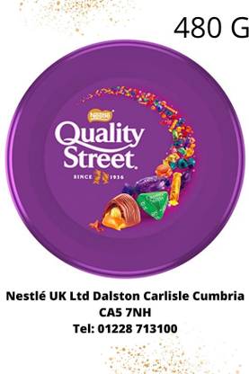 NESTLE Quality Street Chocolates & Toffees Tin Jar (IMPORTED FROM UK) (480 G) Truffles