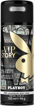 PLAYBOY My VIP Story Deodorant Spray  -  For Men
