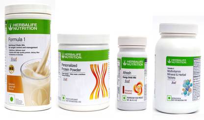 HERBALIFE FORMULA1 BANANA PROTIEN 200 G AFRESH ENERGY DRINK MIX CINNAMON +MULTITAMIN Energy Drink