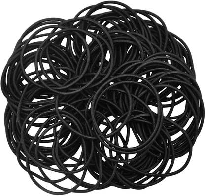 Ghelonadi Hair Rubber Bands Clear Black Elastic Hair Ties Toddlers Girls Baby Hair Elastics Mini Small Braids Rubber Bands (Multicolor)-80 PCS Rubber Band