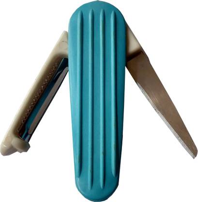 Gift Corner 2 in 1 Pocket Knife Foldable Knife,1 Side Peeling Knife and 2nd Side Sharp Knife Pocket Knife