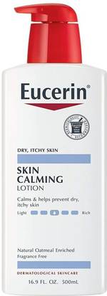 Eucerin Skin Calming Full Body Lotion for Dry & Itchy Skin with Natural Oatmeal Enriched