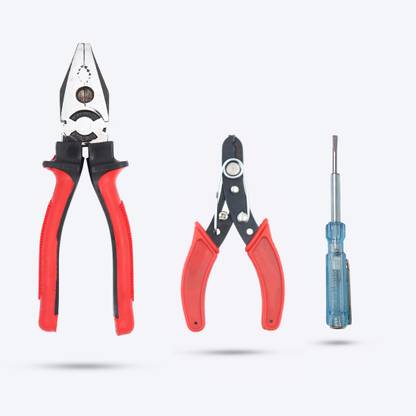 Hillgrove HGCM149M1 8"inch Grip Combination Pilash Plier with Wire Cutter and Line Tester Lineman Plier