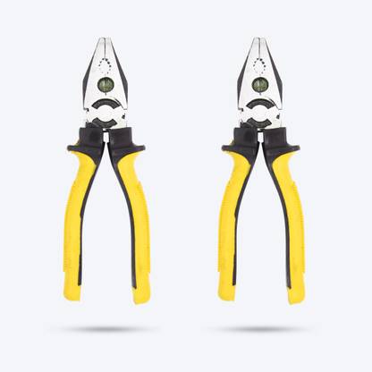 Hillgrove HGCM154M1 8"inch Grip Multipurpose Combination Pilash Plier Hand Tool (PackOf 2) Lineman Plier