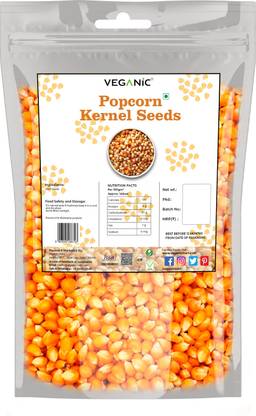 Veganic Popcorn Kernels Seeds Unpopped - 500GM Corn Popcorn