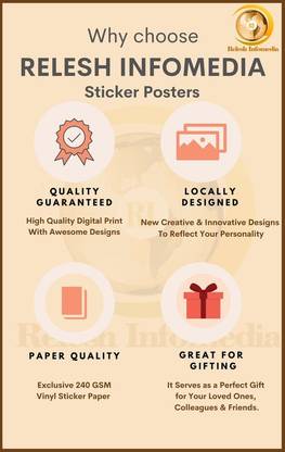 Months Name Sticker Poster|Wall Decor|Educational Sticker Poster For Play School, Study Room, Nursery|Wall Poster For Decoration|1Pc Paper Print