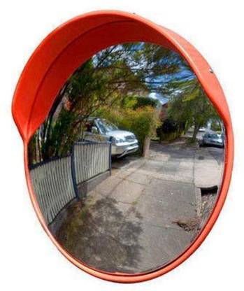 Ladwa Parking Safety Convex Mirror with Fixing Bracket (40 Inch/100CM) Rearview Radar Mirror