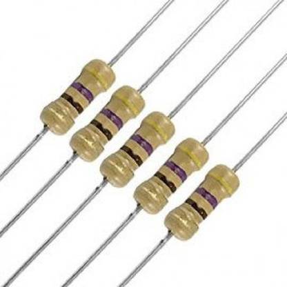 ZARC INDUSTRIES 470 OHM RESISTOR,470E,100PCS,5%,CFR,1 WATT Fixed Resistor Fixed Resistor Fixed Resistor