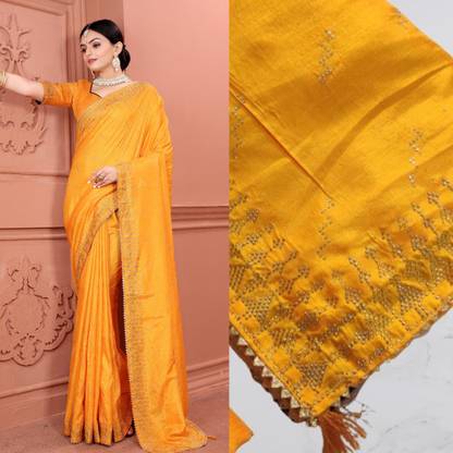 Embroidered Fashion Art Silk Saree