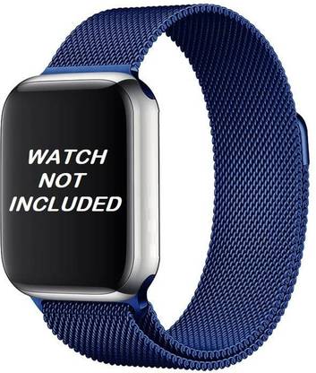 Foxne Point Metal Stainless Steel Bands, Loop Magnetic Milanese Mesh Strap Smart Watch Strap