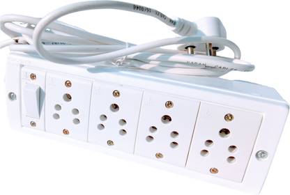 Tinax Heavy Duty Pvc Extension Board 3 Socket & 1 Switch With 3 Meters Wire 3  Socket Extension Boards