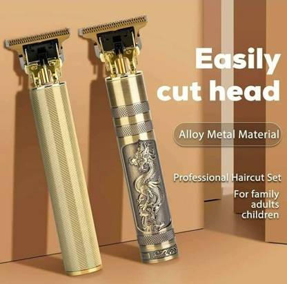 Fireplay Professional 799 Golden Rechargeable Golden Trimmer Beard Trimmer F4 Trimmer 90 min  Runtime 4 Length Settings