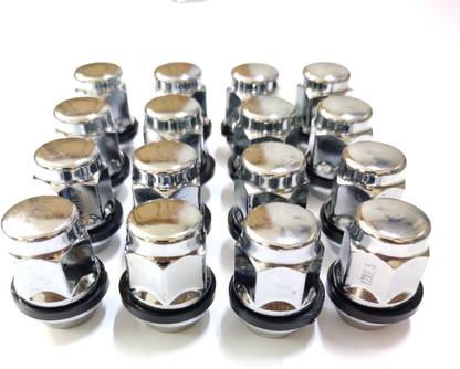 KYLO Premium Wheel Nut suitable for Hyundai Santro Xing , Accent (M12 x 1.5) (16 Pcs) Wheel Studs