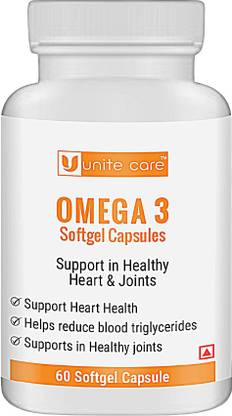 unitecare Omega 3 Fish Oil Highly Strength Healthy, Joint Care & Eye Health 60 Capsules