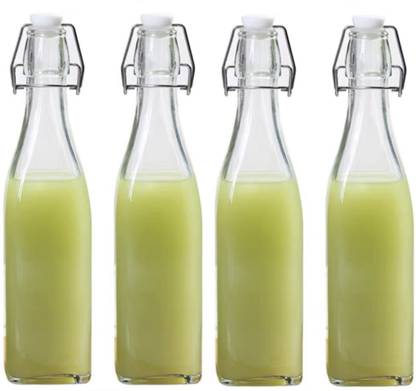 TOMATUS Flip Top Classic Swing Top Glass Bottles with Lids Glass Beer Bottles (Square) 500 ml Bottle